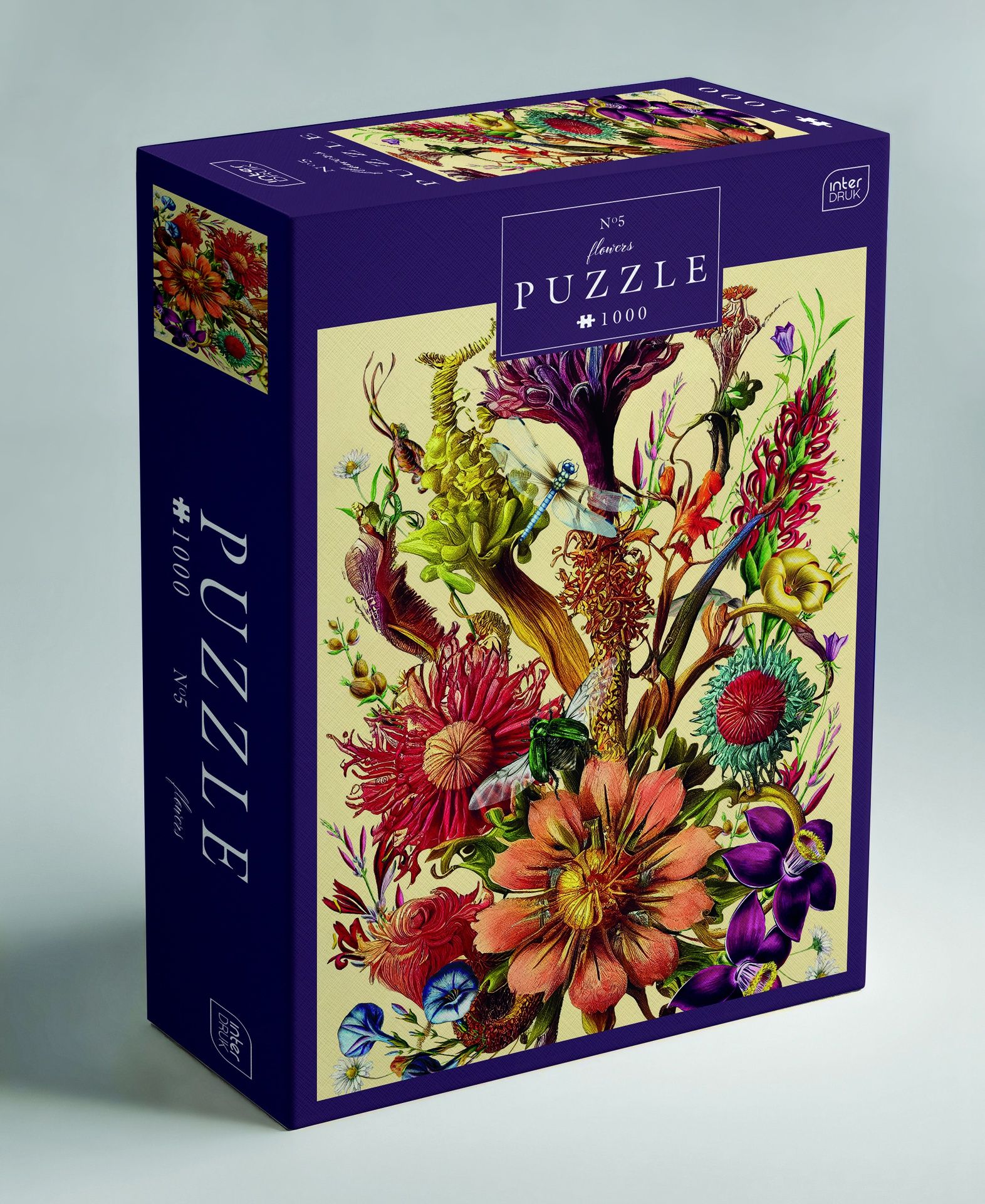 Palapeli 1000 palaa Interdruk - Flowers 5