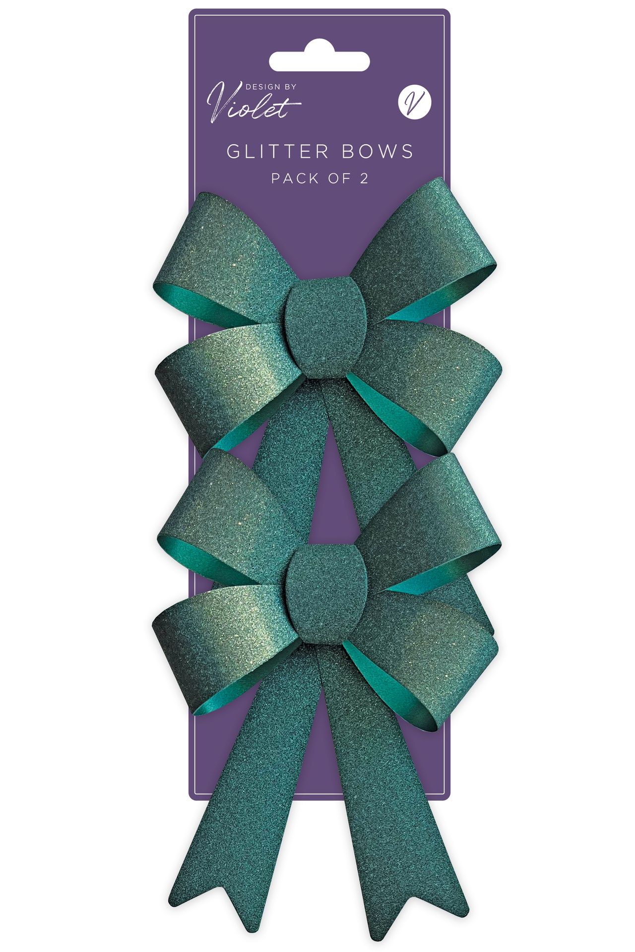 Lahjarusetti Partisan - Green glitter 2 kpl