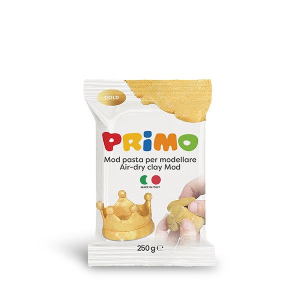 PRIMO muovailumassa 250g glitter kulta ilmassa kovettuva