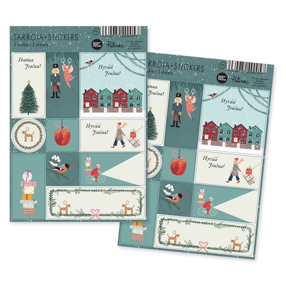 Pakettitarrat joulu Johanna Ilander - Talot ja joulupaketit