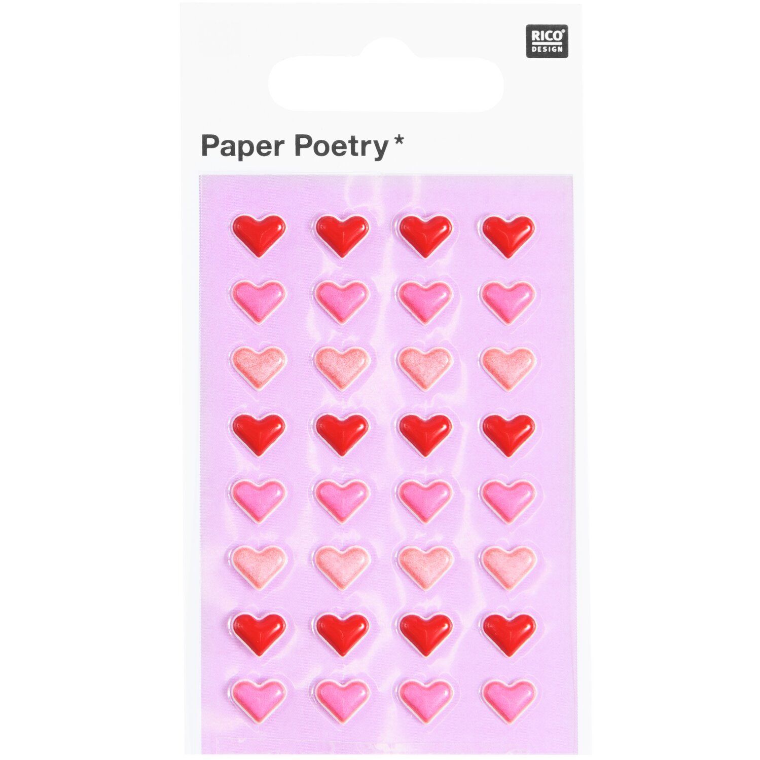 Tarrasetti Paper Poetry - Geelitarrat Minisydämet