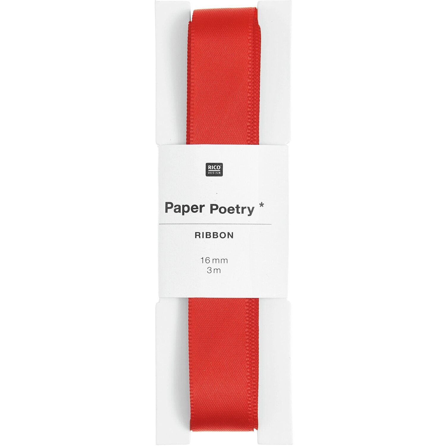 RICO lahjanauha 38 mm x 3 m punainen satiini