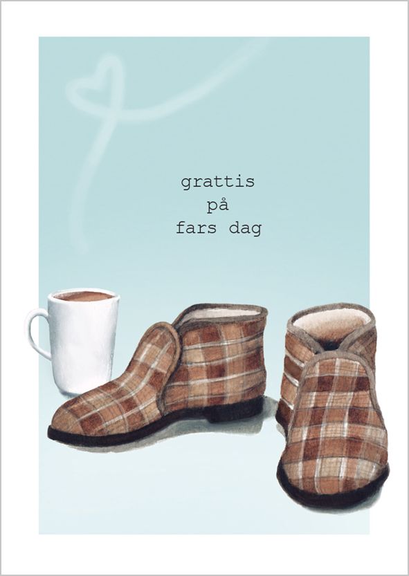 2-osainen isänpäiväkortti Henna Adel - Grattis på fars dag