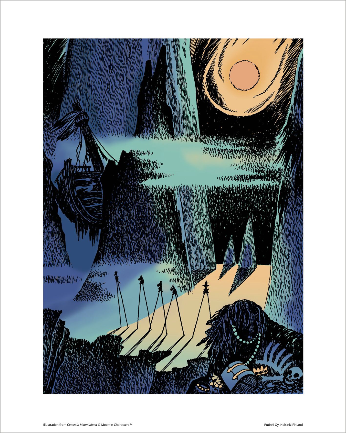 Juliste Putinki Muumi 24x30cm - Pyrstötähti