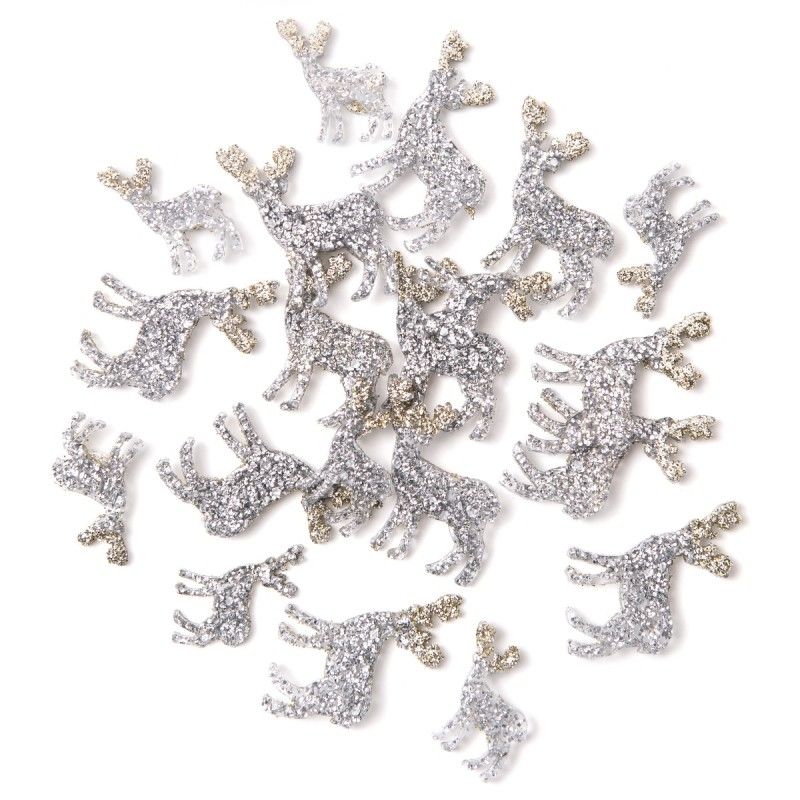 DPC tarra 20 hopeinen glitter poro