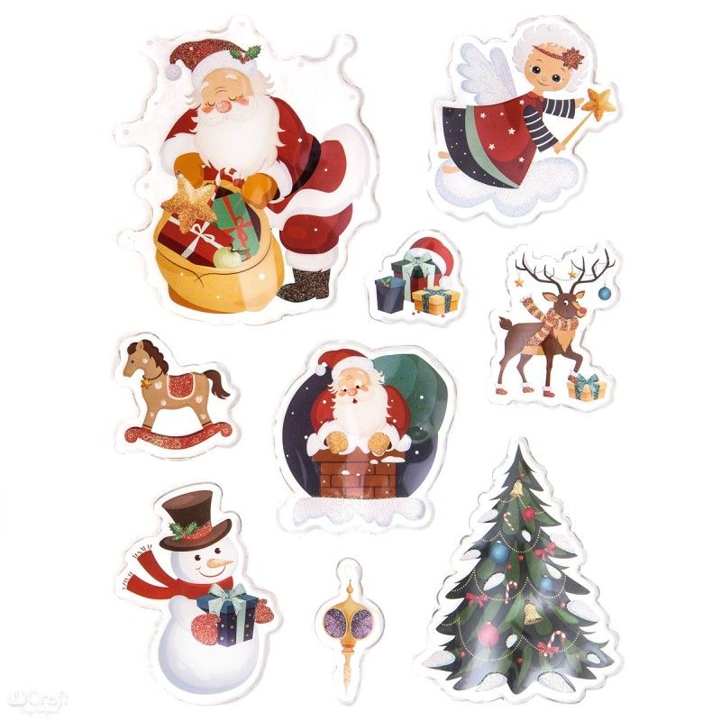 DPC tarra-arkki 9 kpl geeli Joulu