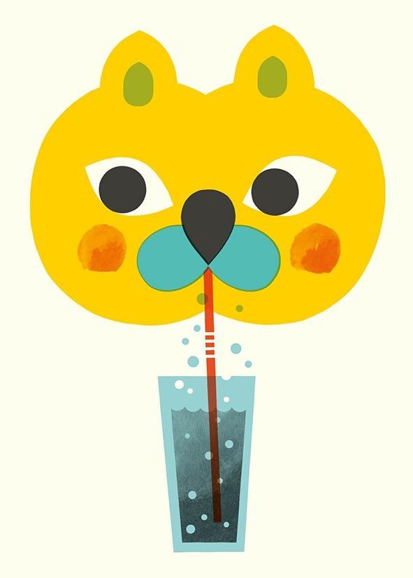 Postikortti Polka Paper - Limonadi