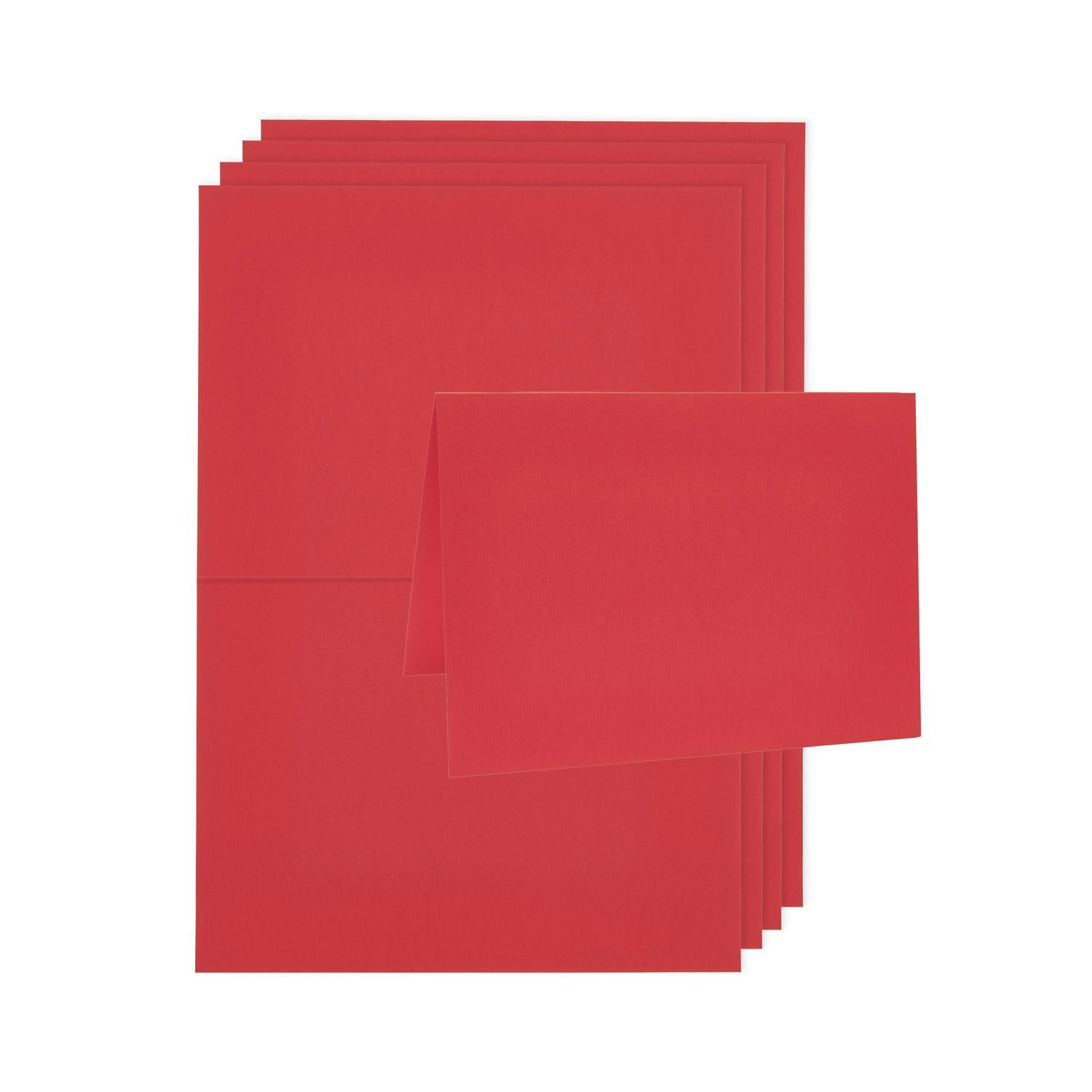 2-osaiset kortit 5kp C6 Paper Poetry - Red