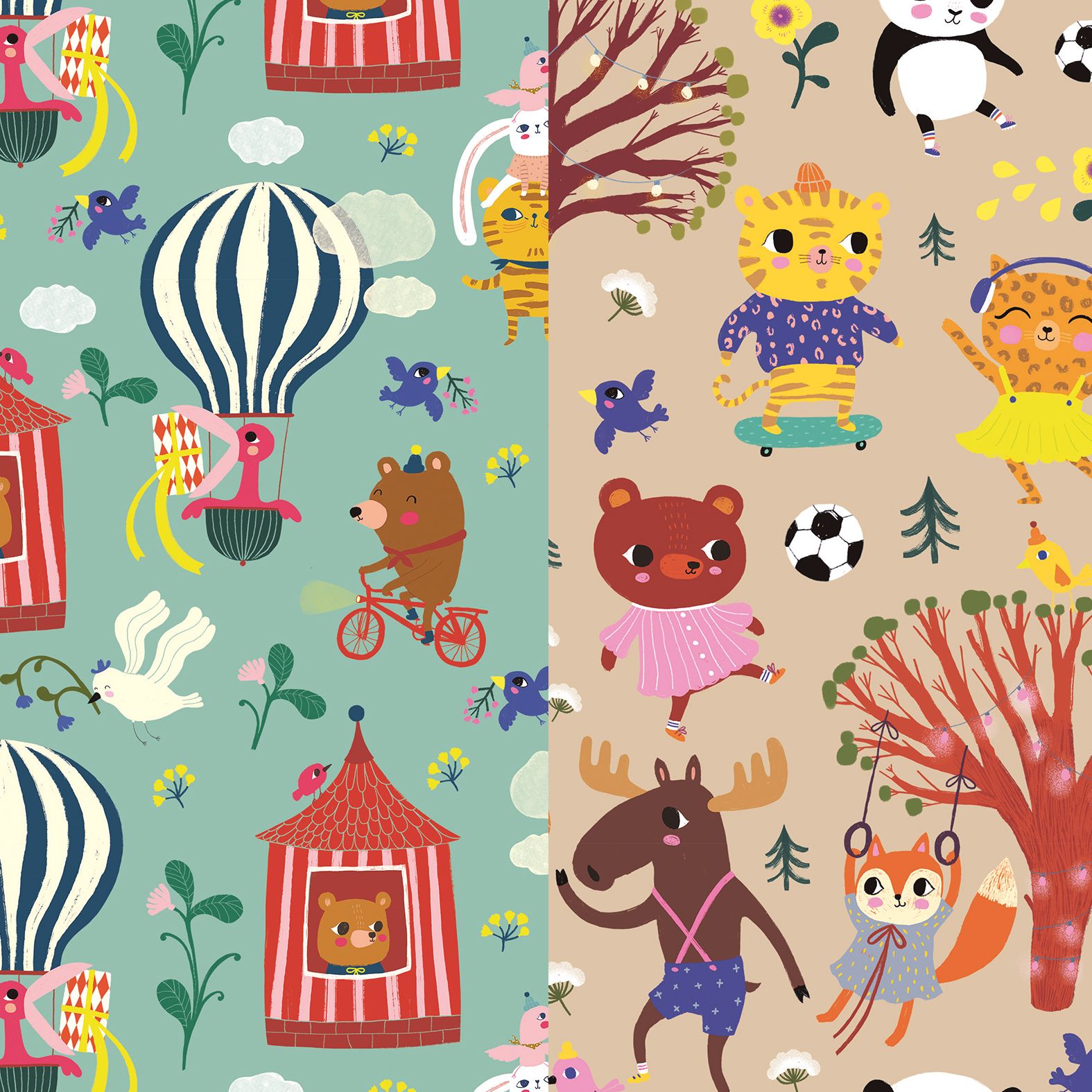 Lahjapaperirulla Putinki Mira Mallius - Kuumailmapallo