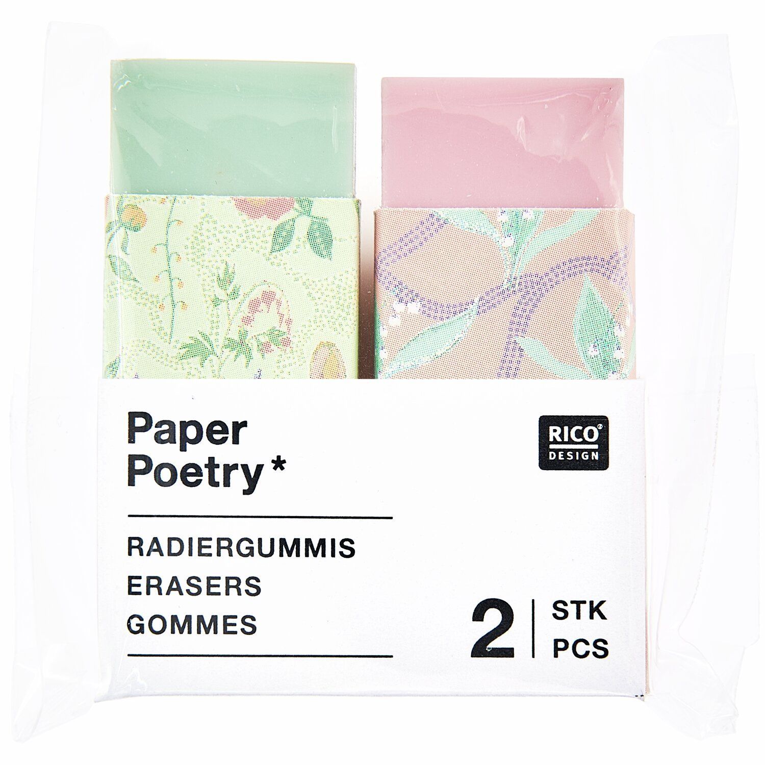 Pyyhekumisetti Rico Design - Kielot ja kukat