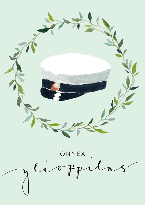 2-osainen kortti Henna Adel - Ylioppilas