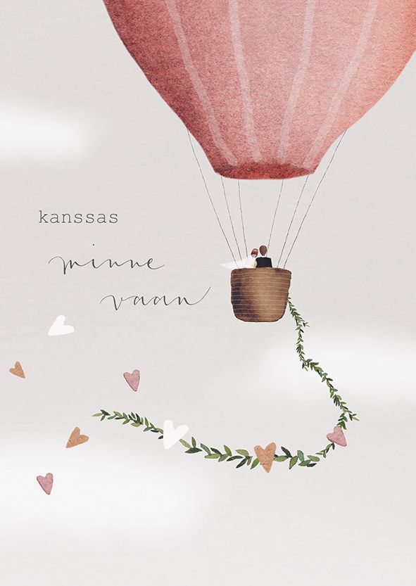 2-osainen kortti Henna Adel - Kanssas minne vaan