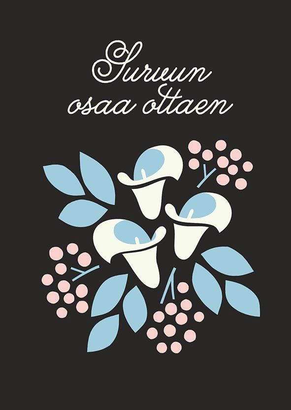 2-osainen kortti Polka Paper - Suruun osaa ottaen