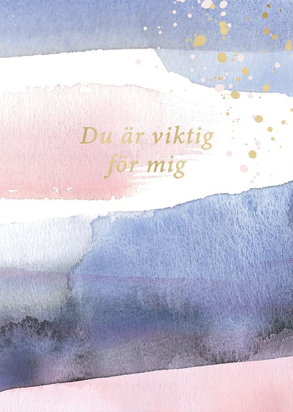 2-osainen kortti Putinki Design - Usva, Du är Viktig