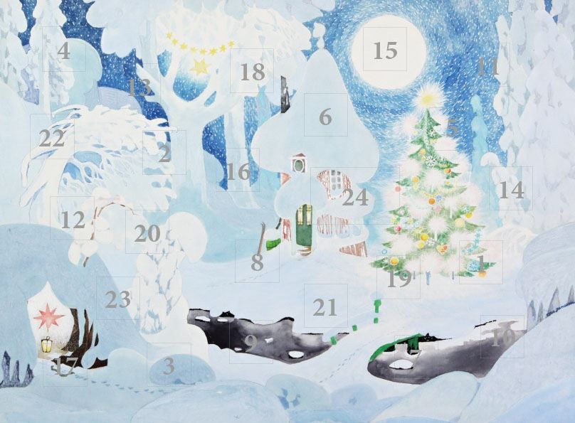 Joulukalenteri A4 Putinki Muumi - Lumimaisema
