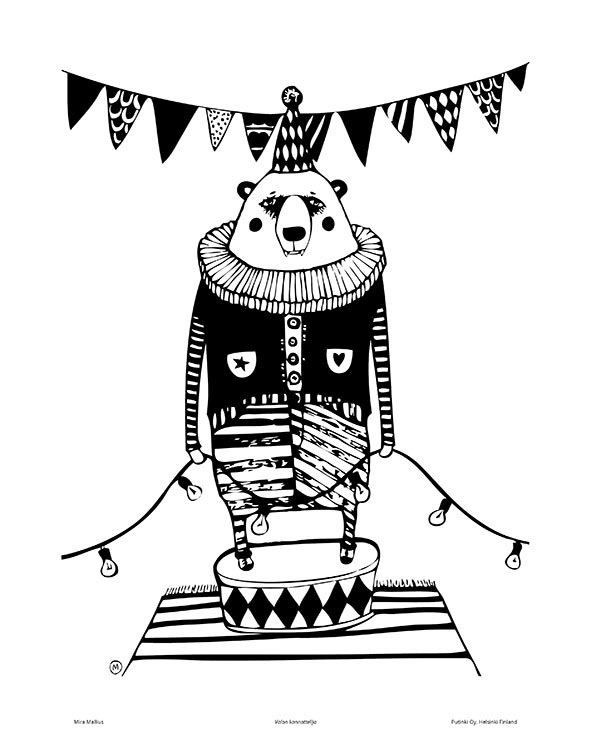 Juliste Putinki Mira Mallius 24x30cm - Karhu