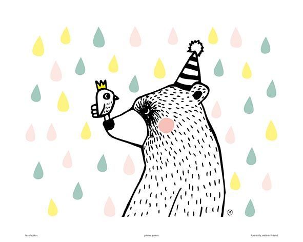 Juliste Putinki Mira Mallius 24x30cm - Ystävät