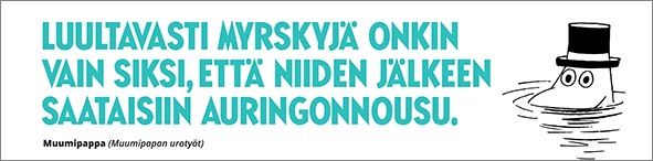 Letterpress kirjanmerkki Putinki Muumi - Muumipappa