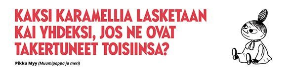 Letterpress kirjanmerkki Putinki Muumi - Pikku Myy