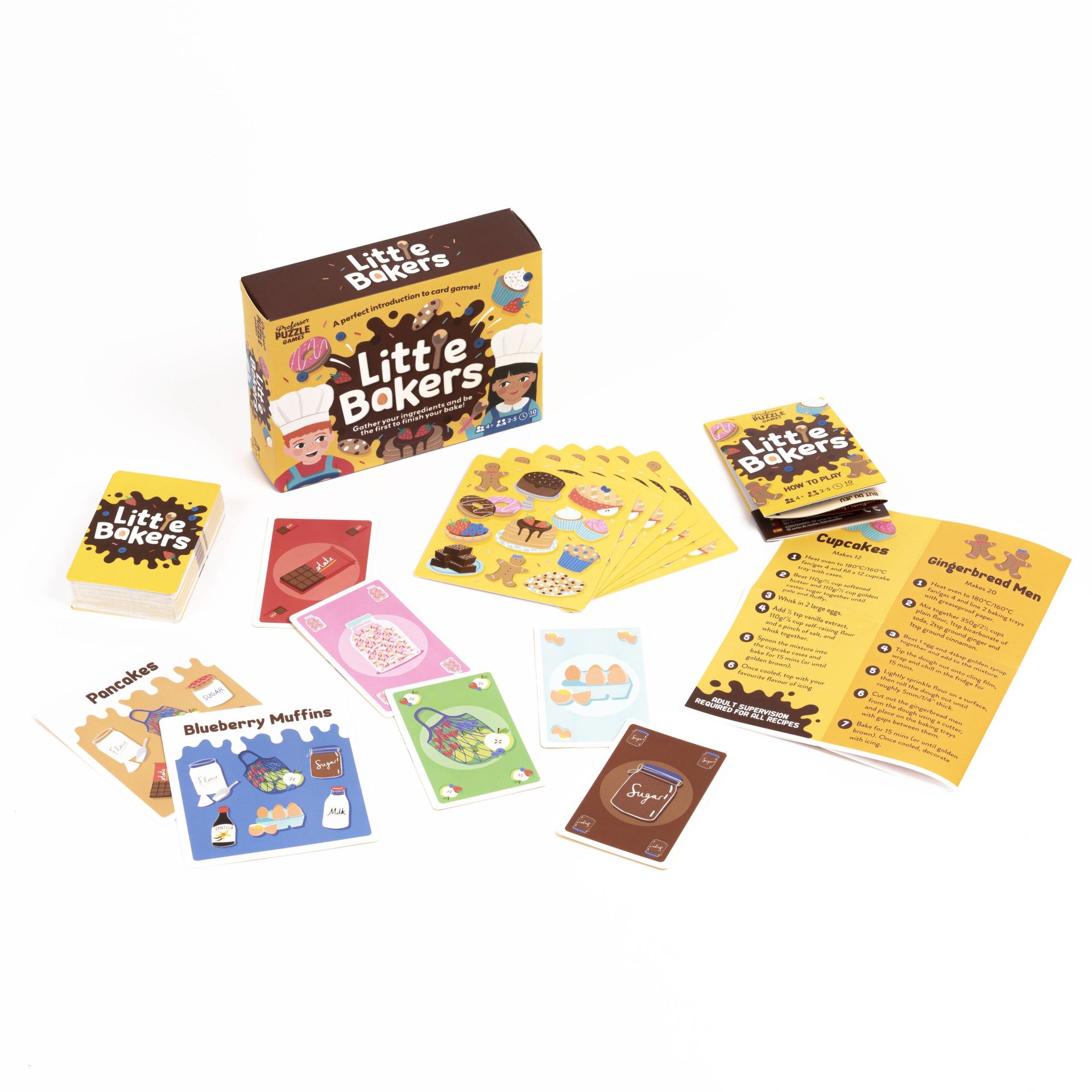 Korttipeli Professor Puzzle - Little Bakers Game