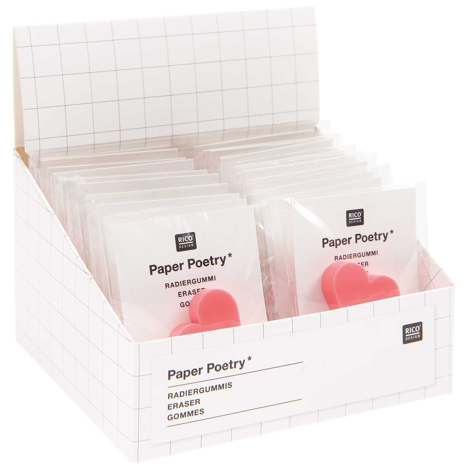 Pyyhekumi Rico Design - Heart Neon Pink