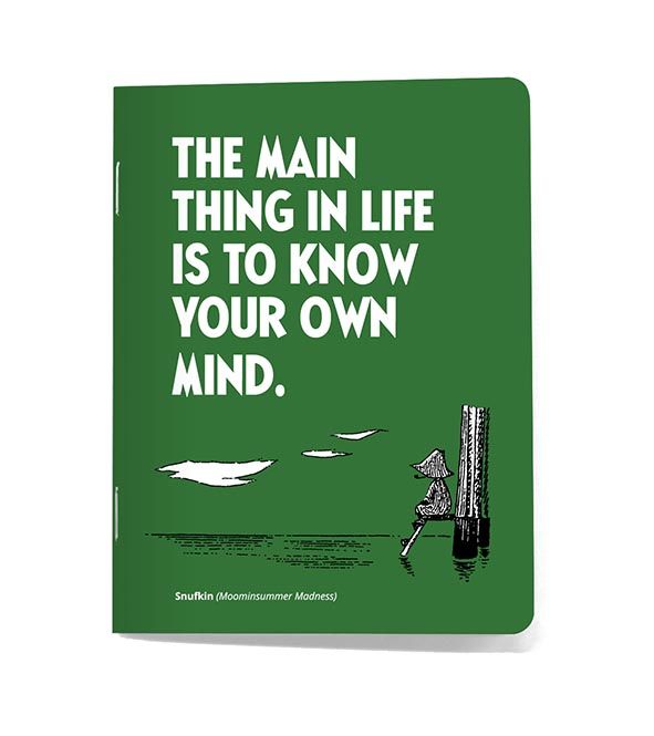 Pikkuvihko Putinki Muumi sitaatti - The main thing in life