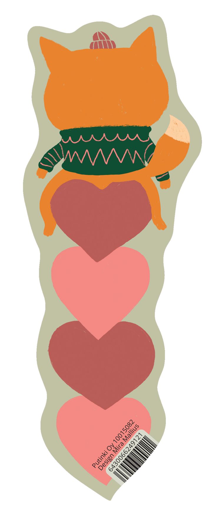 Kirjanmerkki Putinki Mira Mallius - Kettu