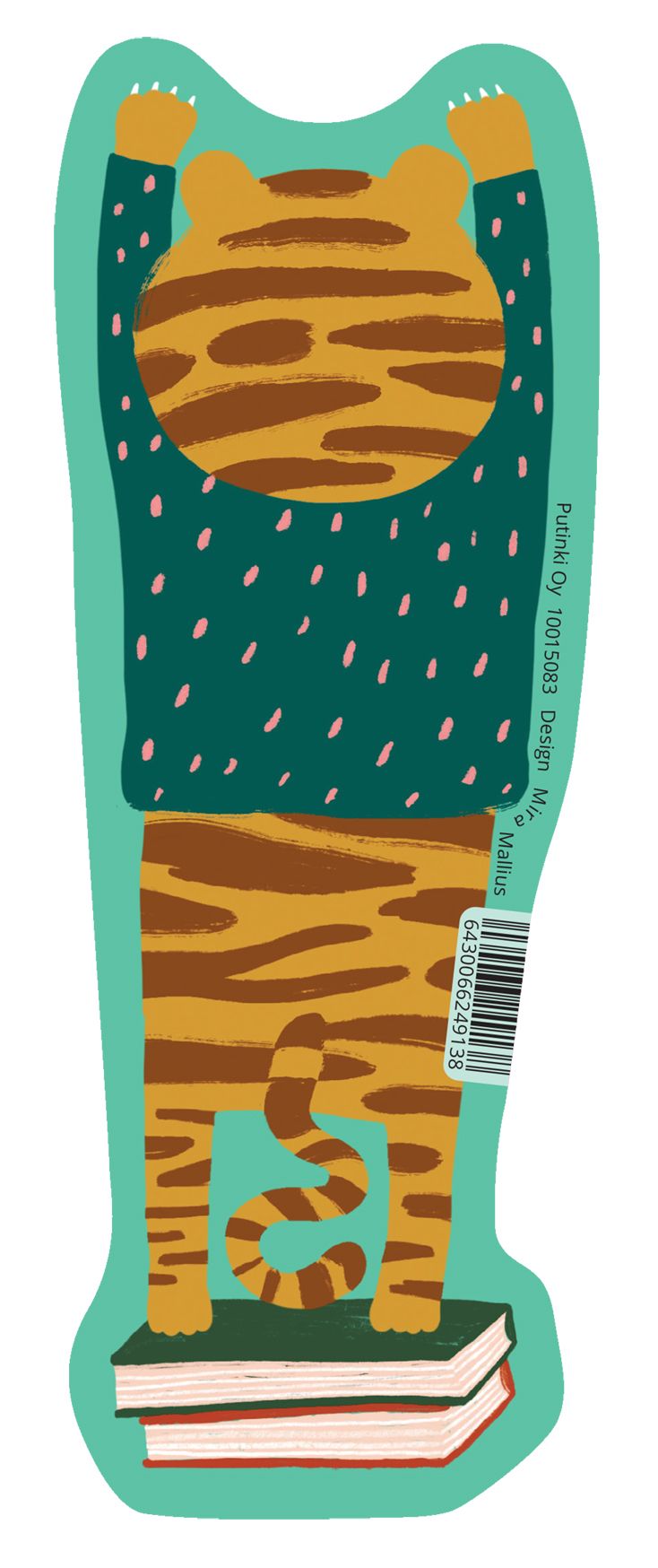 Kirjanmerkki Putinki Mira Mallius - Tiikeri