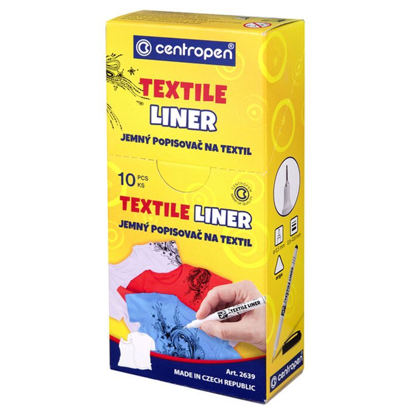 Centropen Textile Liner Black 0,6-0,8mm