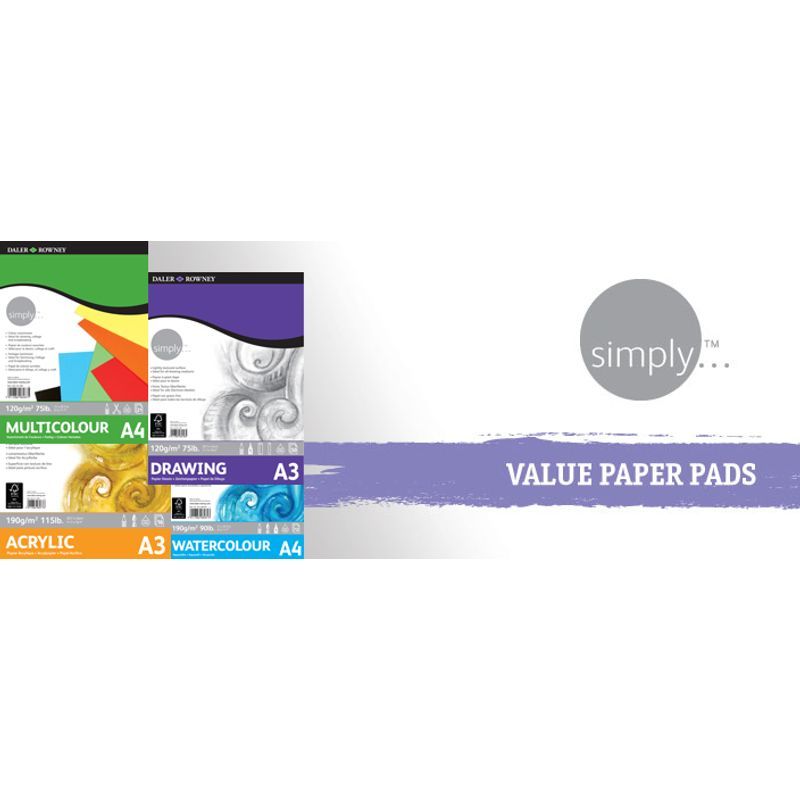 DR Simply pastellilehtiö 150g A4 (14), 14 sivua, pastellille