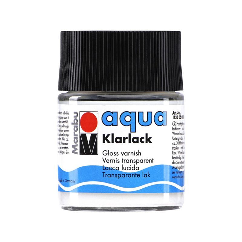 Marabu Aqua Klarlack 50ml kirkasvernissa