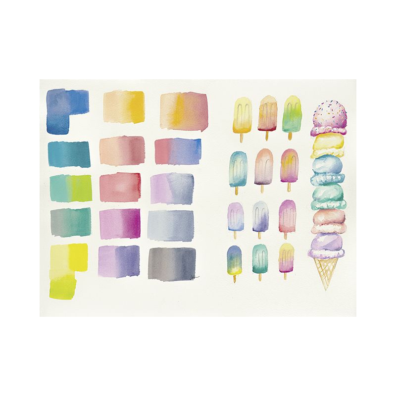 Derwent Pastel Shades Paint Set, sis. säiliösivellin ja 12 värinappia