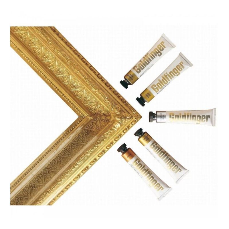 DR Goldfinger metallipasta 22ml vihreä kulta, Sopii useimmille pinnoille, mm.kehystenkorjaukseen