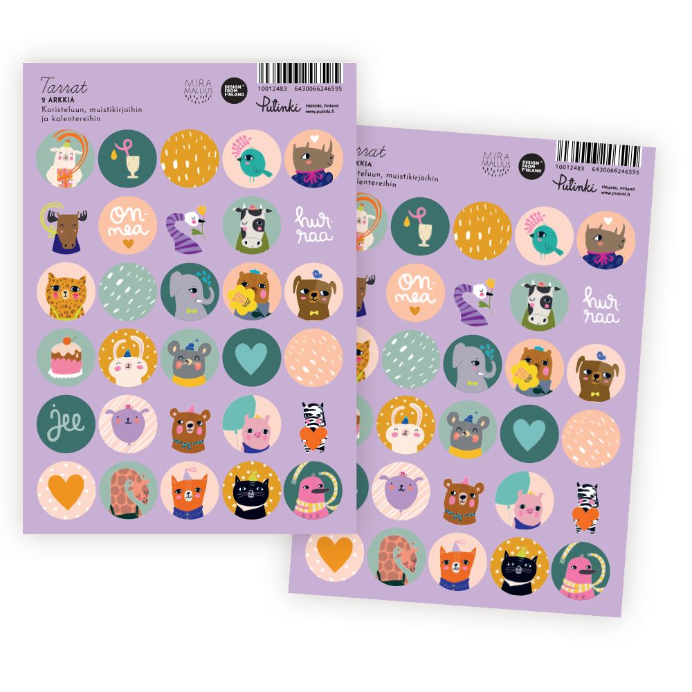 Tarrapaketti A5 Putinki Mira Mallius - Eläimet