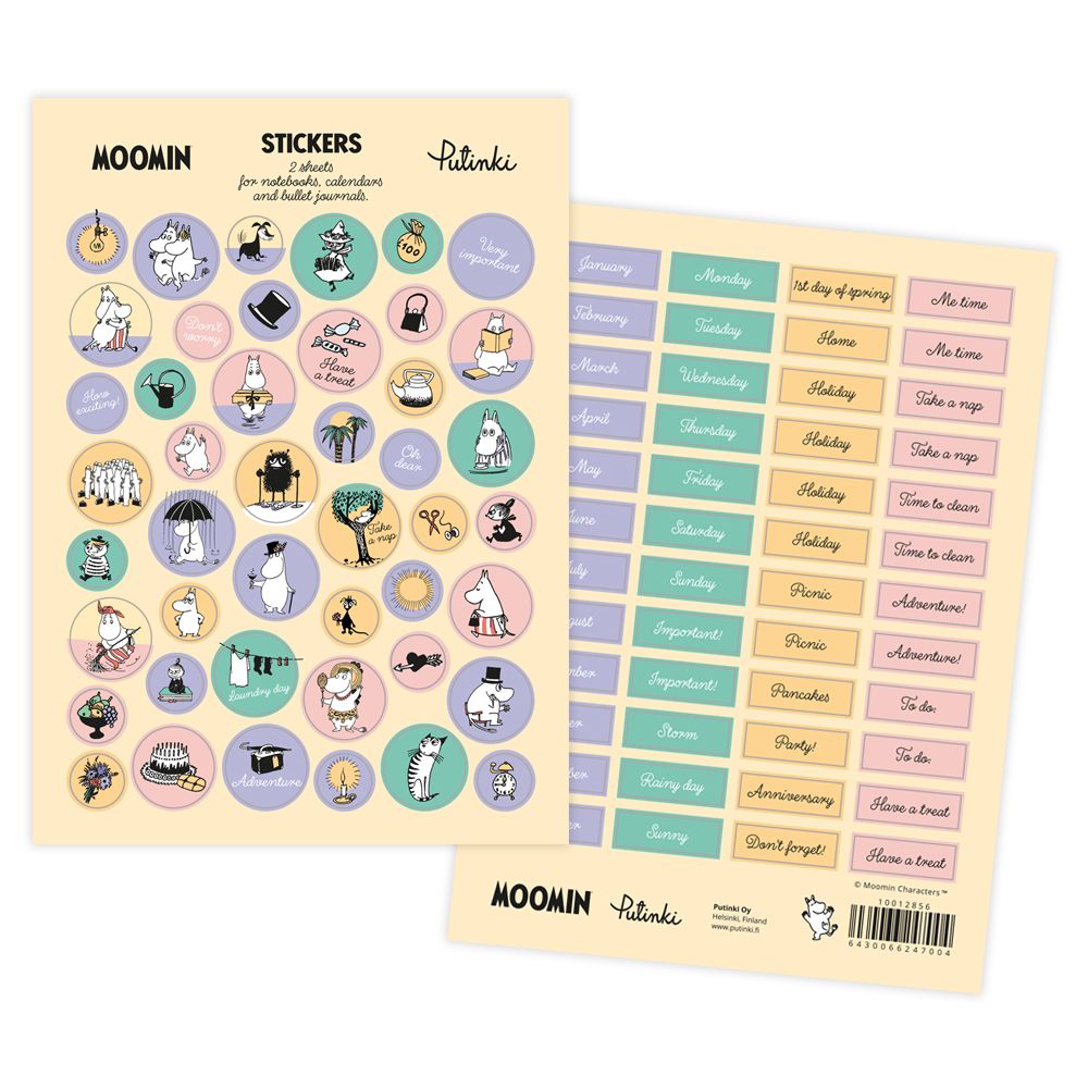 Tarrapaketti A5 Putinki Muumi - Bujotarrat englanninkileinen