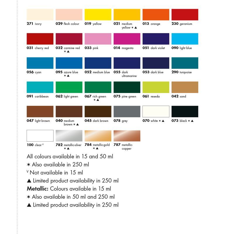 Marabu Askarteluväri glossy 50ml 021 Medium yellow, Keskikeltainen