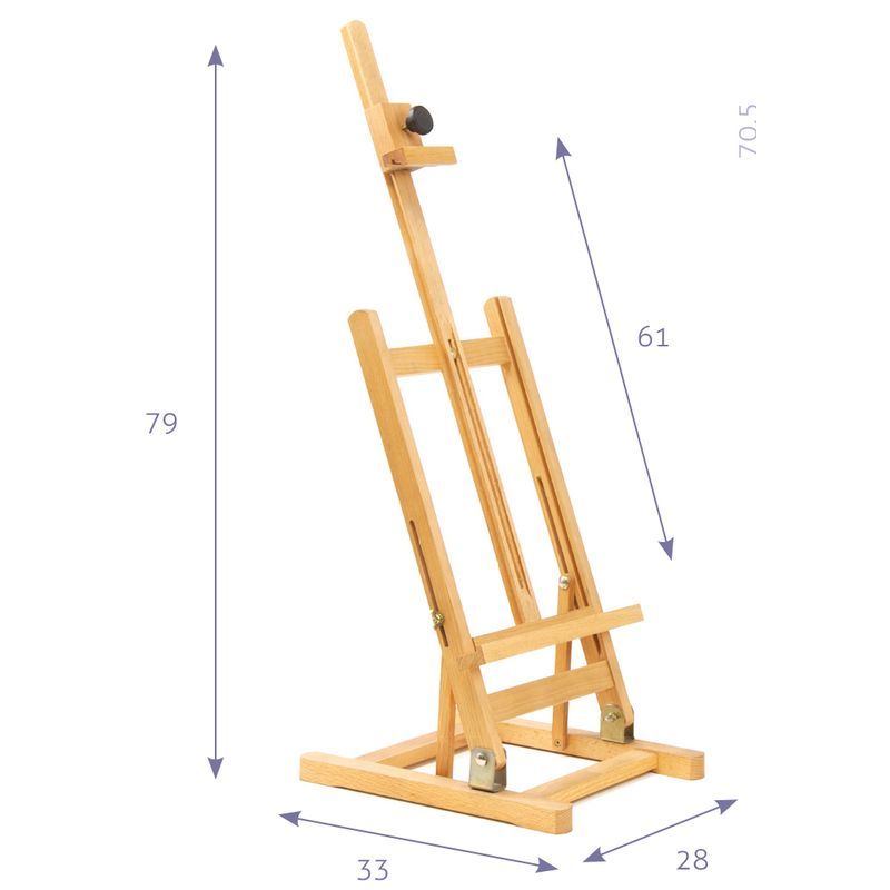 Classic La Palma Ateljee-kolmijalkateline mäntyä, (128)