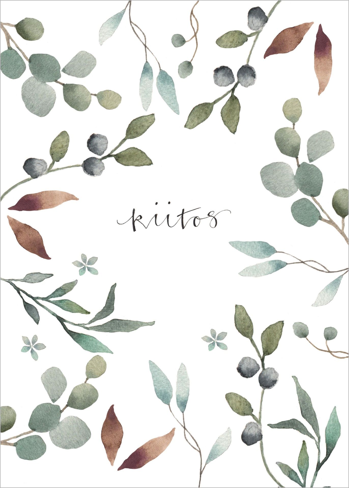 2-osainen kortti Henna Adel - Kiitos