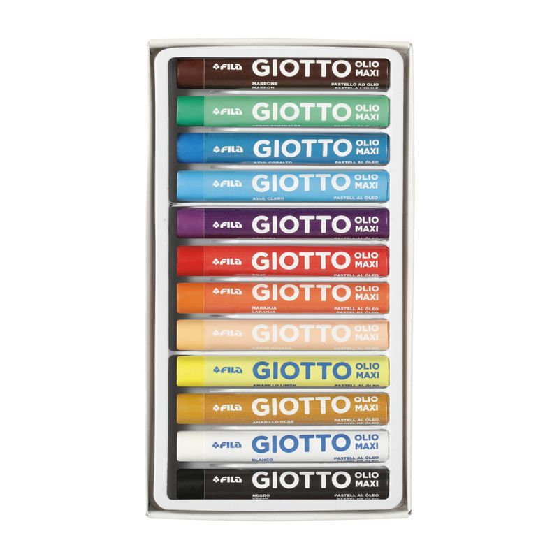 Giotto Olio Maxi öljypastelliliitulajitelma 12, 11mm x 70mm