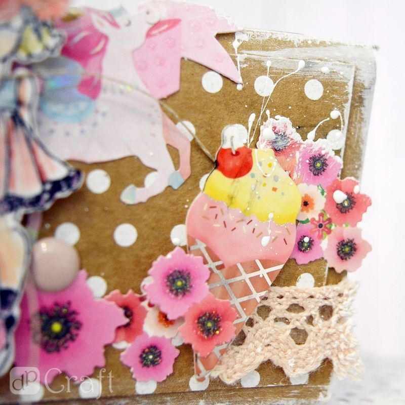 DPC tarra-arkki A5 26kpl Unicorn, UV-lakka