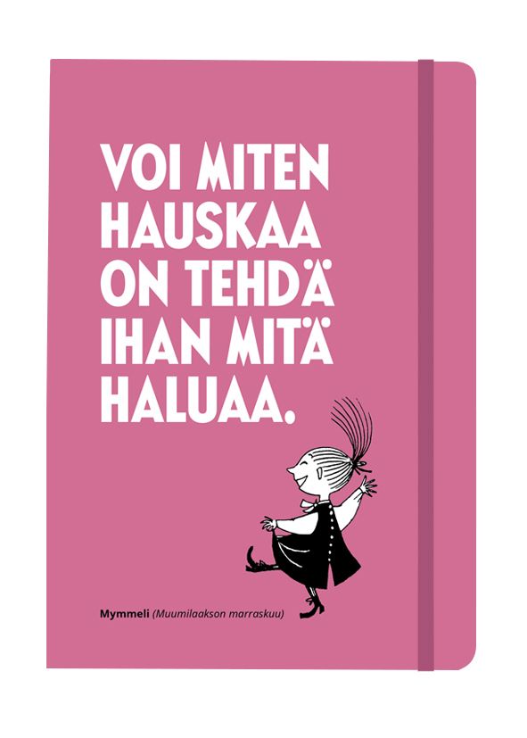 Muistikirja A5 - Voi miten hauskaa on tehdä ihan mitä haluaa