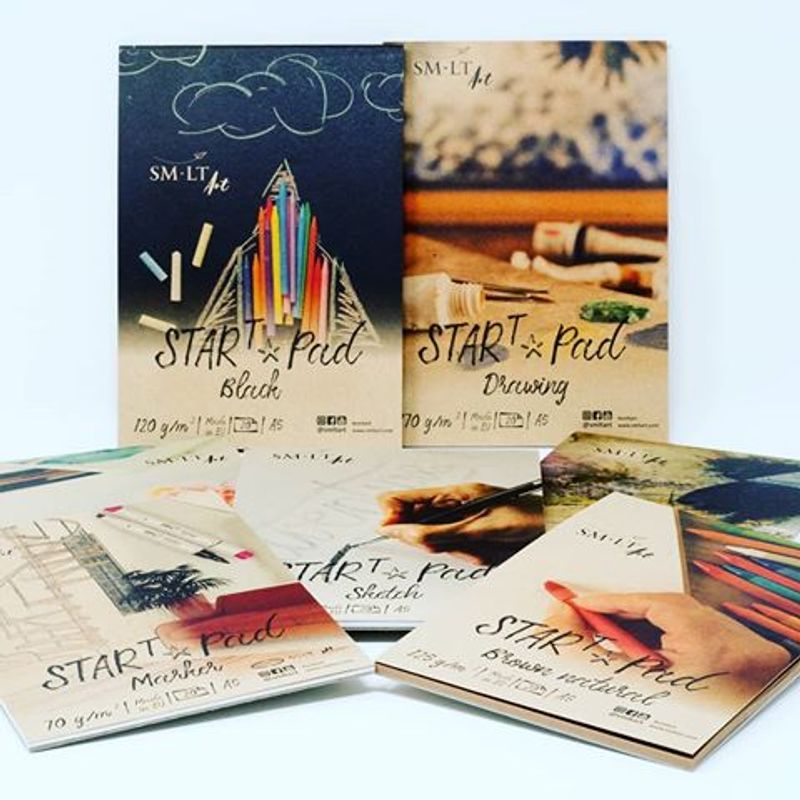 SMLT Star T musta 120g  A5 (20) lehtiö FSC