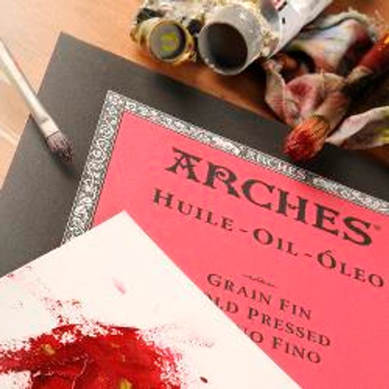 Arches Oil 300g 56x76 Puolikarkea GF, öljyväripaperi