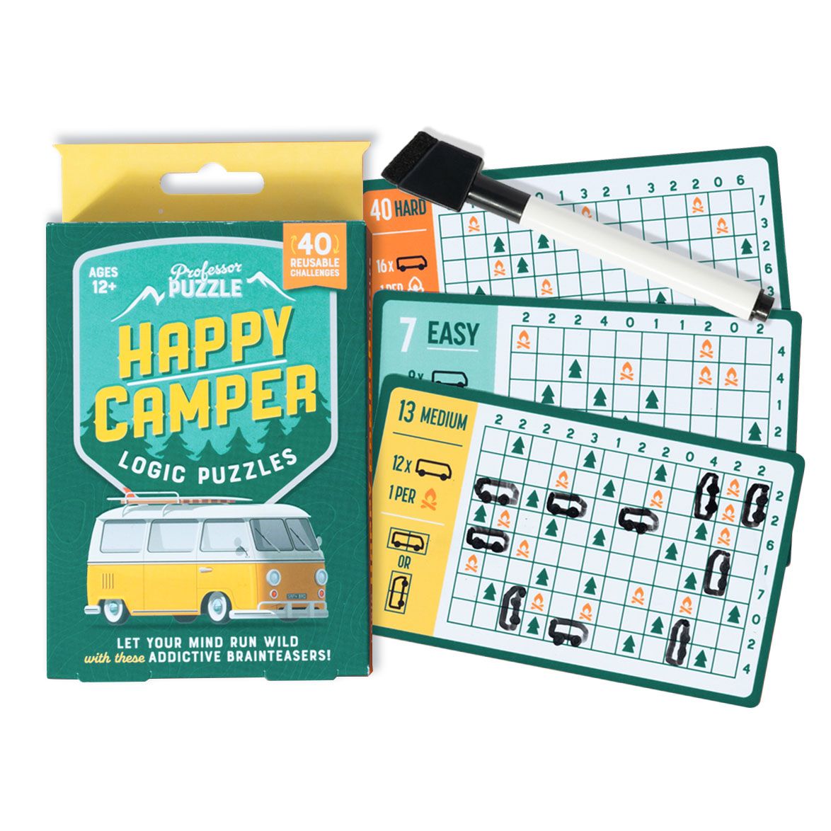 Korttipeli Professor Puzzle - Happy Camper