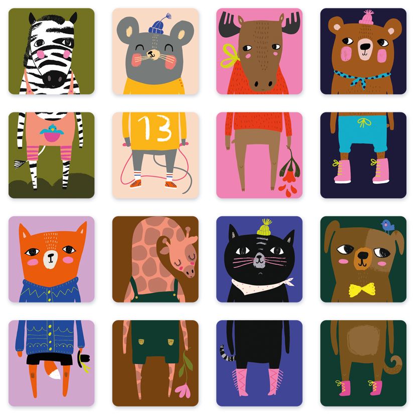 Muistipeli Putinki Mira Mallius - Muikeat eläimet