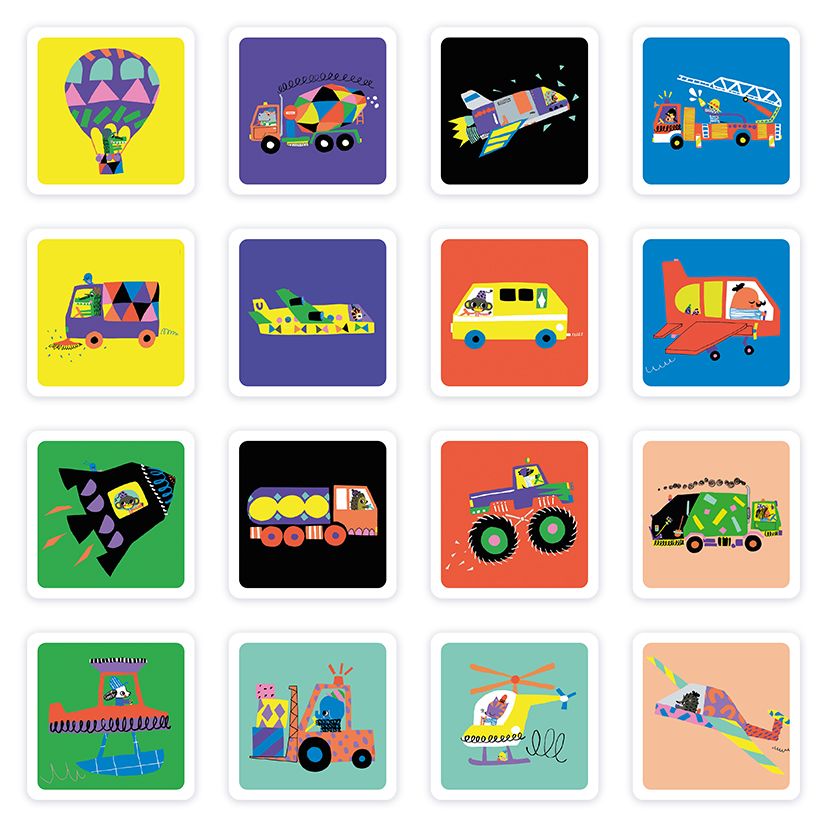 Muistipeli Putinki Nina Pirhonen - Veikeät kulkupelit