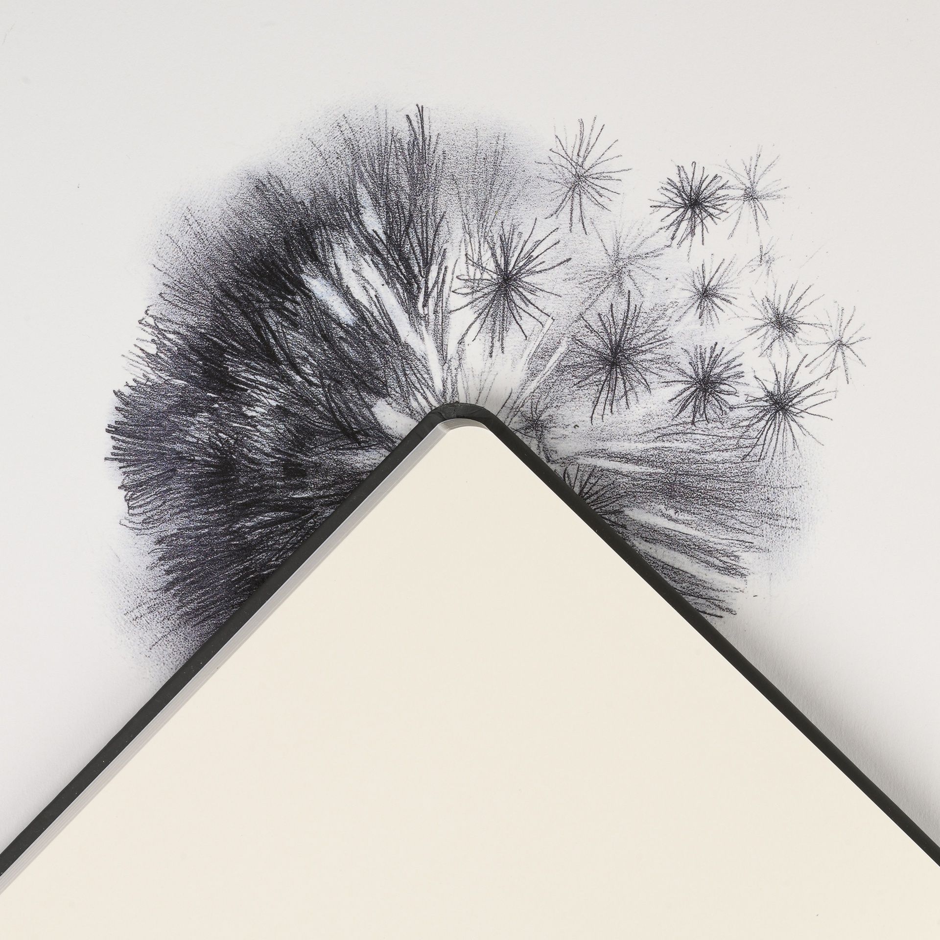 Graduate luonnoskirja 14x21,6cm 90g(184) kova/harm, kova kansi/harmaa