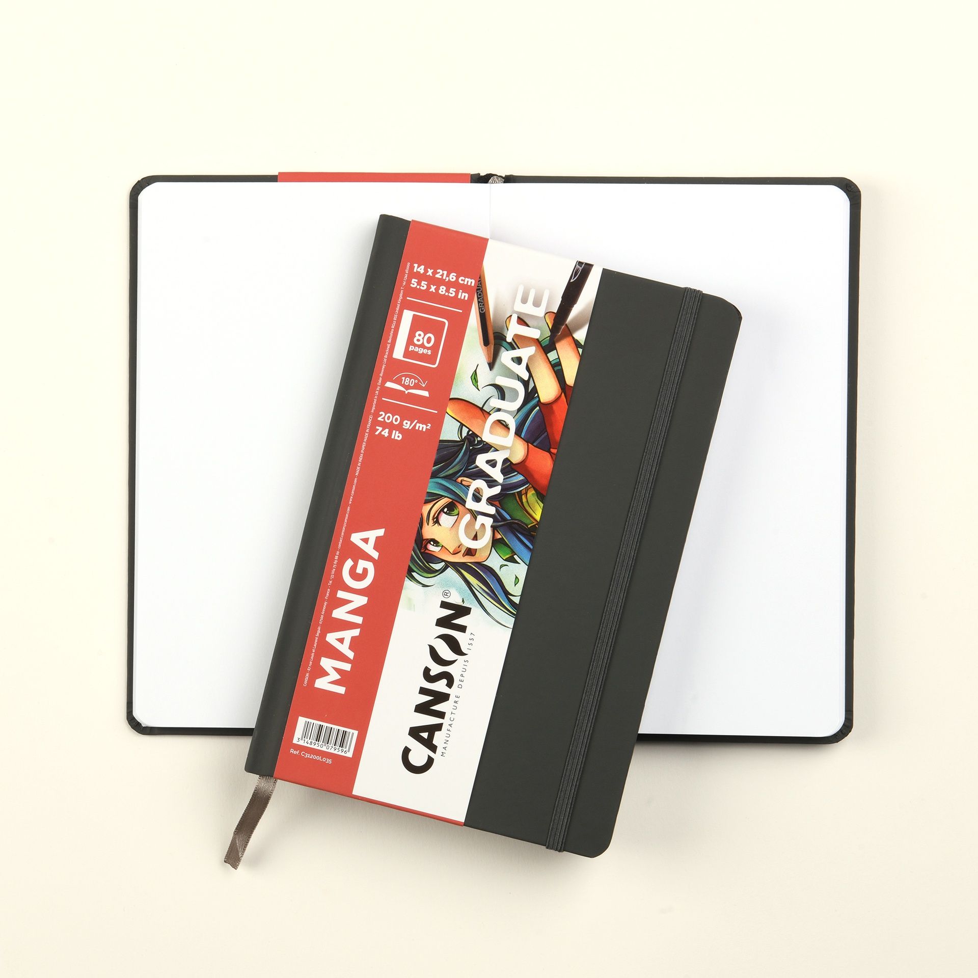 Graduate luonnoskirja Manga 14x21,6cm 200g(80)