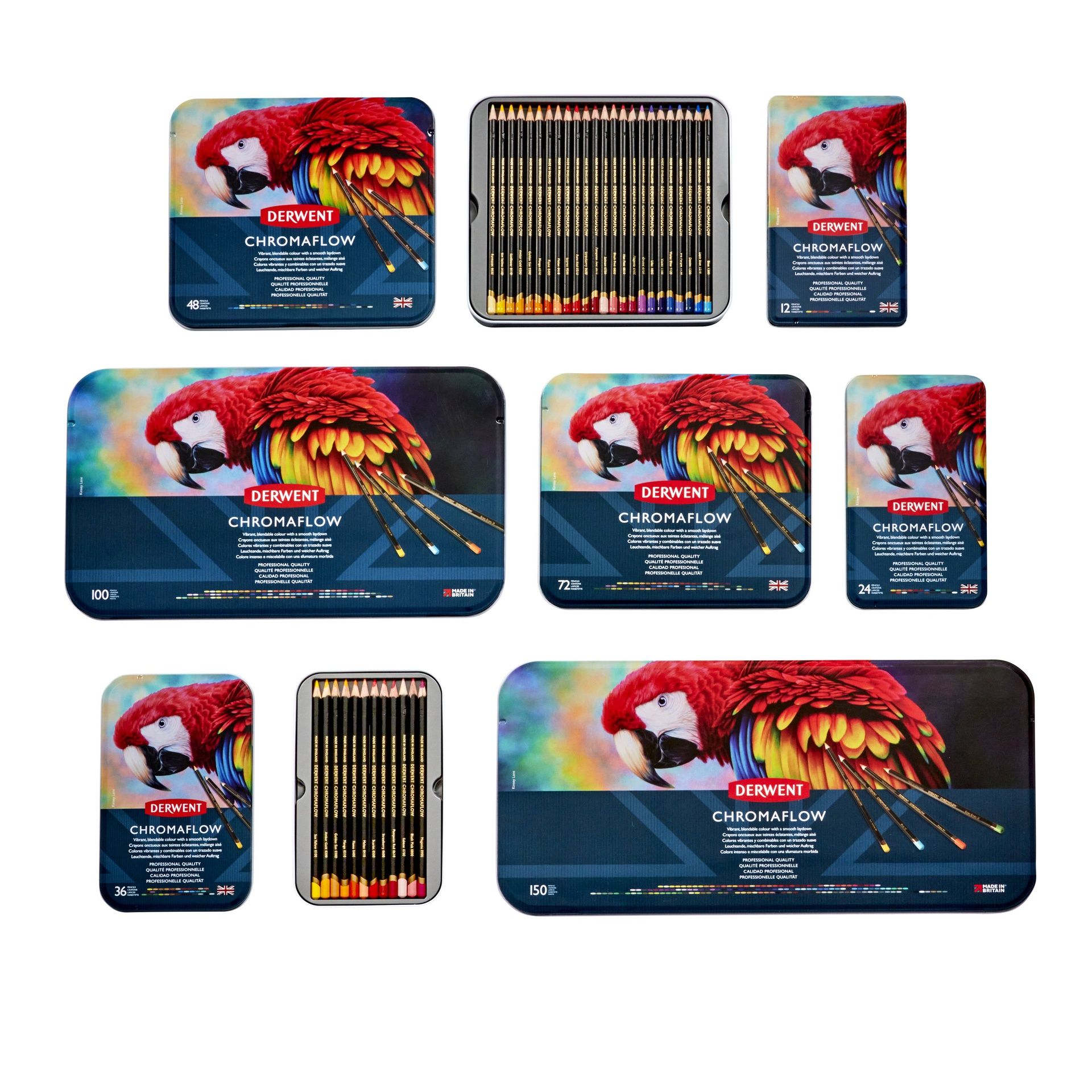 Derwent Chromaflow 100 kynälajitelma