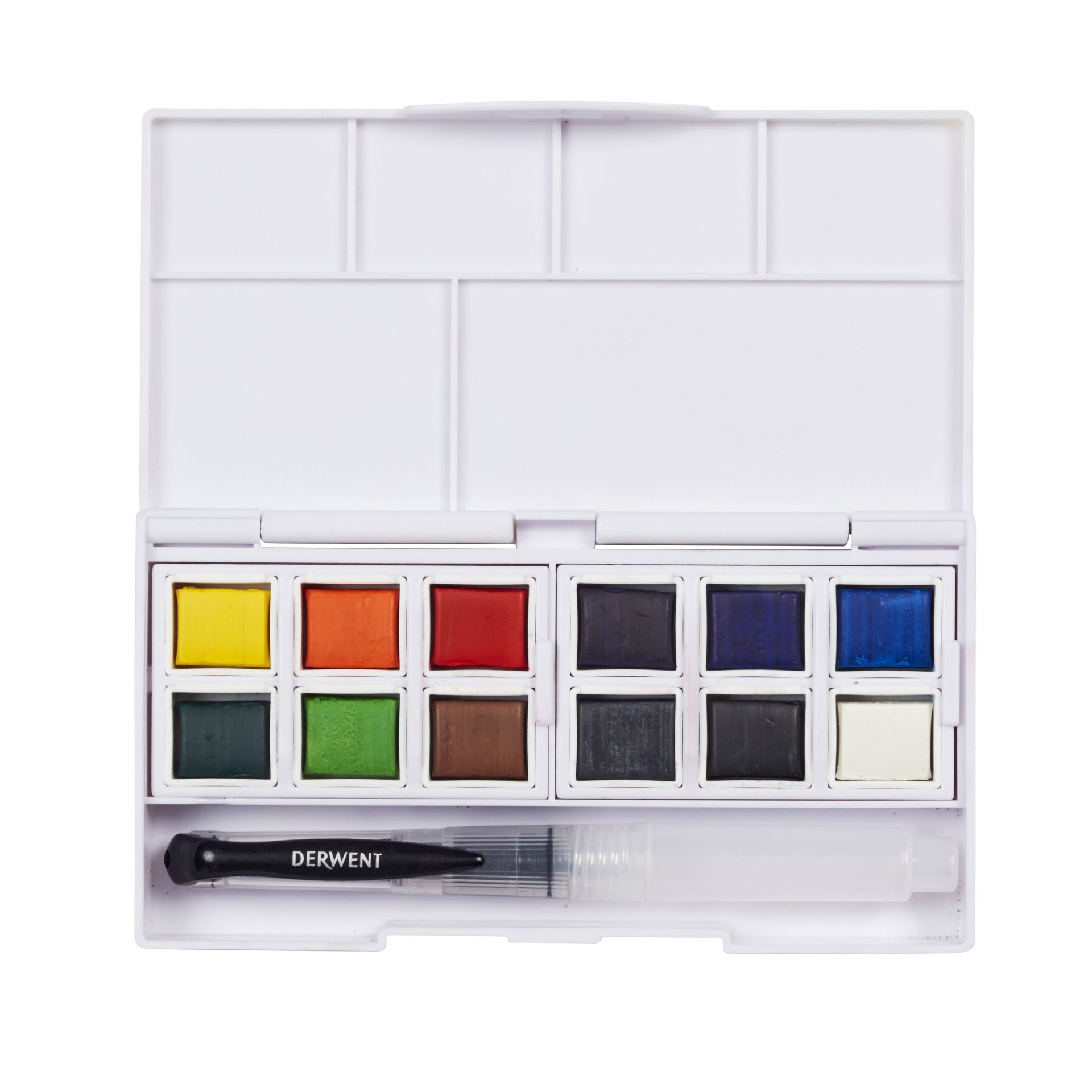 Derwent Watercolour Paint Pan Set 12 sävyä